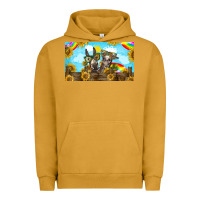 Pigment Peanut Butter 2 donkeys sunflower Urban Hoodie - BarkalooDesign