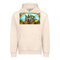 Sandshell 2 donkeys sunflower Urban Hoodie - BarkalooDesign
