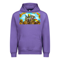 Tulip 2 donkeys sunflower Urban Hoodie - BarkalooDesign