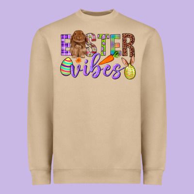 Easter Vibes Heavyweight Sweatshirt Designed By Bundleandbundleshop
