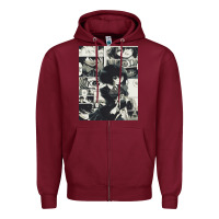 Burgundy another mei misaki poster Zipper Hoodie - lanVoArt
