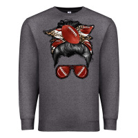 Charcoal Heather football mom Premium Sweatshirt - RacoonDesign