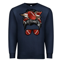 Navy football mom Premium Sweatshirt - RacoonDesign