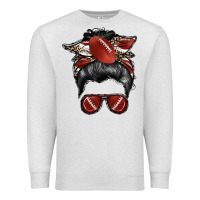 Oatmeal Heather football mom Premium Sweatshirt - RacoonDesign