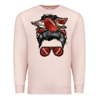 Pale Pink football mom Premium Sweatshirt - RacoonDesign