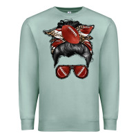 Seafoam football mom Premium Sweatshirt - RacoonDesign