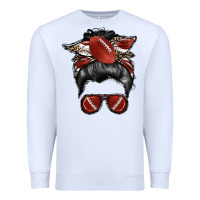 White football mom Premium Sweatshirt - RacoonDesign