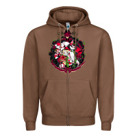 Chestnut hazbin hotel christmas Zipper Hoodie - lanVoArt