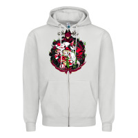Dove Grey hazbin hotel christmas Zipper Hoodie - lanVoArt