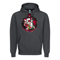 Smoke hazbin hotel christmas Zipper Hoodie - lanVoArt
