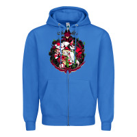 True Royal hazbin hotel christmas Zipper Hoodie - lanVoArt