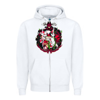 White hazbin hotel christmas Zipper Hoodie - lanVoArt