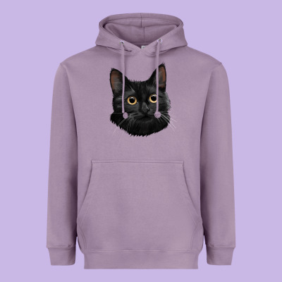 Bombay Cat Face Heavyweight Hoodie Designed By Lillyallendesigns