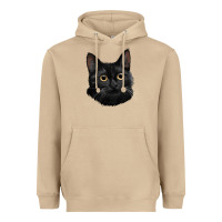 Mushroom Bombay Cat Face Heavyweight Hoodie - LillyAllenDesigns