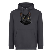 Smoke Bombay Cat Face Heavyweight Hoodie - LillyAllenDesigns