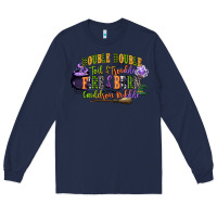 Navy double double toil and trouble fire and burn cauld Long Sleeve Tee - CowGirlArtShop