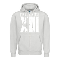 Dove Grey final fantasy xiii lightning white Zipper Hoodie - lanVoArt