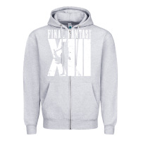 Heather Grey final fantasy xiii lightning white Zipper Hoodie - lanVoArt
