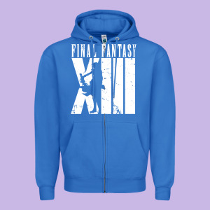 Final Fantasy Xiii Lightning White Zipper Hoodie Designed By Lanvoart
