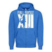 True Royal final fantasy xiii lightning white Zipper Hoodie - lanVoArt