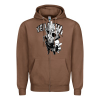 Chestnut present mic screaming Zipper Hoodie - lanVoArt
