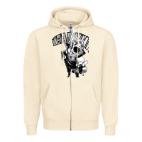 Sandshell present mic screaming Zipper Hoodie - lanVoArt