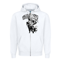 White present mic screaming Zipper Hoodie - lanVoArt