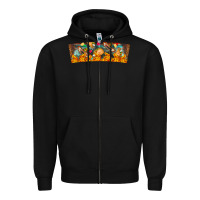 Black Nach Valentine Zipper Hoodie - CowhideDigitalArt