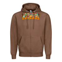 Chestnut Nach Valentine Zipper Hoodie - CowhideDigitalArt