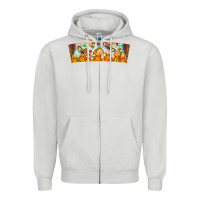 Dove Grey Nach Valentine Zipper Hoodie - CowhideDigitalArt