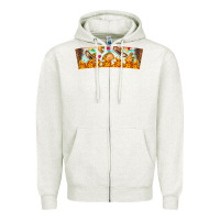 Oatmeal Heather Nach Valentine Zipper Hoodie - CowhideDigitalArt