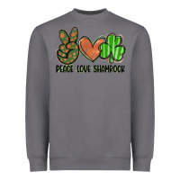 Storm peace love shamrock Heavyweight Sweatshirt - FaDigitalArtStudio