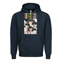 Navy tally hall anime Zipper Hoodie - lanVoArt