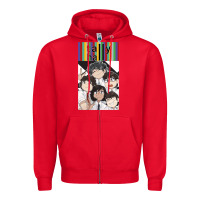 Red tally hall anime Zipper Hoodie - lanVoArt