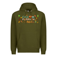 Army Green cutest pumpkin in the patch lebbey glass Premium Hoodie - BundleAndBundleShop