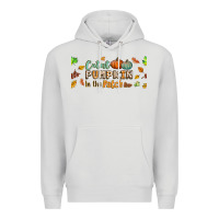 Dove Grey cutest pumpkin in the patch lebbey glass Premium Hoodie - BundleAndBundleShop