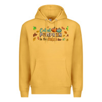 Mustard cutest pumpkin in the patch lebbey glass Premium Hoodie - BundleAndBundleShop