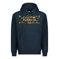 Navy cutest pumpkin in the patch lebbey glass Premium Hoodie - BundleAndBundleShop