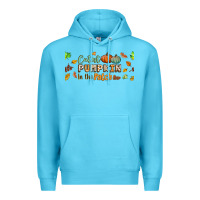 Ocean Blue cutest pumpkin in the patch lebbey glass Premium Hoodie - BundleAndBundleShop