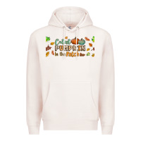 Pale Pink cutest pumpkin in the patch lebbey glass Premium Hoodie - BundleAndBundleShop