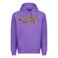 Purple cutest pumpkin in the patch lebbey glass Premium Hoodie - BundleAndBundleShop