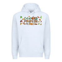 White cutest pumpkin in the patch lebbey glass Premium Hoodie - BundleAndBundleShop