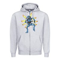 Heather Grey ultrakill  funny Zipper Hoodie - lanVoArt