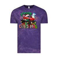 Cloud Purple merry christmas monster truck Vintage Tee - texasbilliewilder