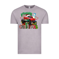 Vintage Zinc merry christmas monster truck Vintage Tee - texasbilliewilder