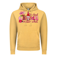 Vintage Mustard Be kind gnome matter what Valentine's Day Vintage Hoodie - HowdyJamesFarm