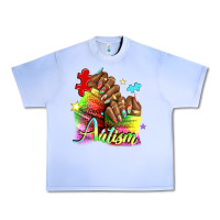 Grape Ice Black woman Autism nails Urban Heavy Tee - NancyCooperArtShop