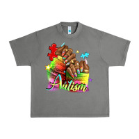 Tornado Black woman Autism nails Urban Heavy Tee - NancyCooperArtShop