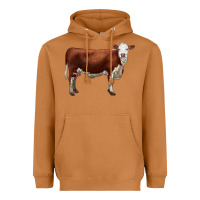 Meerkat hereford cow Heavyweight Hoodie - LillyAllenDesigns