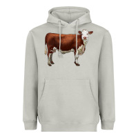Moon Dust hereford cow Heavyweight Hoodie - LillyAllenDesigns